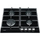 Газова варильна поверхня Fabiano FHG 1244 VGH Black Glass