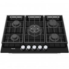 Газова варильна поверхня Fabiano FHG 8255 VGHT Black Glass