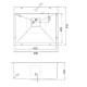Нержавіюча кухонна мийка Fabiano TOP 49 (49x51) 1,20 мм