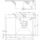 Нержавіюча кухонна мийка Fabiano TOP 69 Right (69x51) 1.2мм
