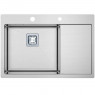 Нержавіюча кухонна мийка Fabiano TOP 69 Left (69x51) 1.2мм