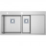 Нержавіюча кухонна мийка Fabiano TOP 89x15 Left (89x51) 1.2мм