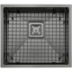 Нержавіюча кухонна мийка Fabiano Quadro 49 R10 Nano Graphite (49x44) 1,20 мм