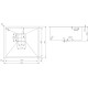 Нержавіюча кухонна мийка Fabiano Quadro 49 R10 Nano Graphite (49x44) 1,20 мм
