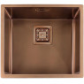 Нержавіюча кухонна мийка Fabiano Quadro 49 R10 Nano Cooper (49x44) 1,20 мм