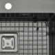 Нержавіюча кухонна мийка Fabiano TOP 49 Celldecor Nano Graphite