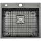 Нержавіюча кухонна мийка Fabiano TOP 56 Celldecor Nano Graphite