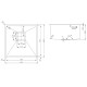Нерж. мийка Fabiano Quadro 44 Celldecor Nano Graphite