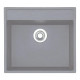 Гранітна мийка Fabiano Quadro 56x51 Grey Metallic