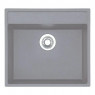 Гранітна мийка Fabiano Quadro 56x51 Grey Metallic