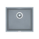 Гранітна мийка Fabiano Quadro 45x40 Grey Metallic