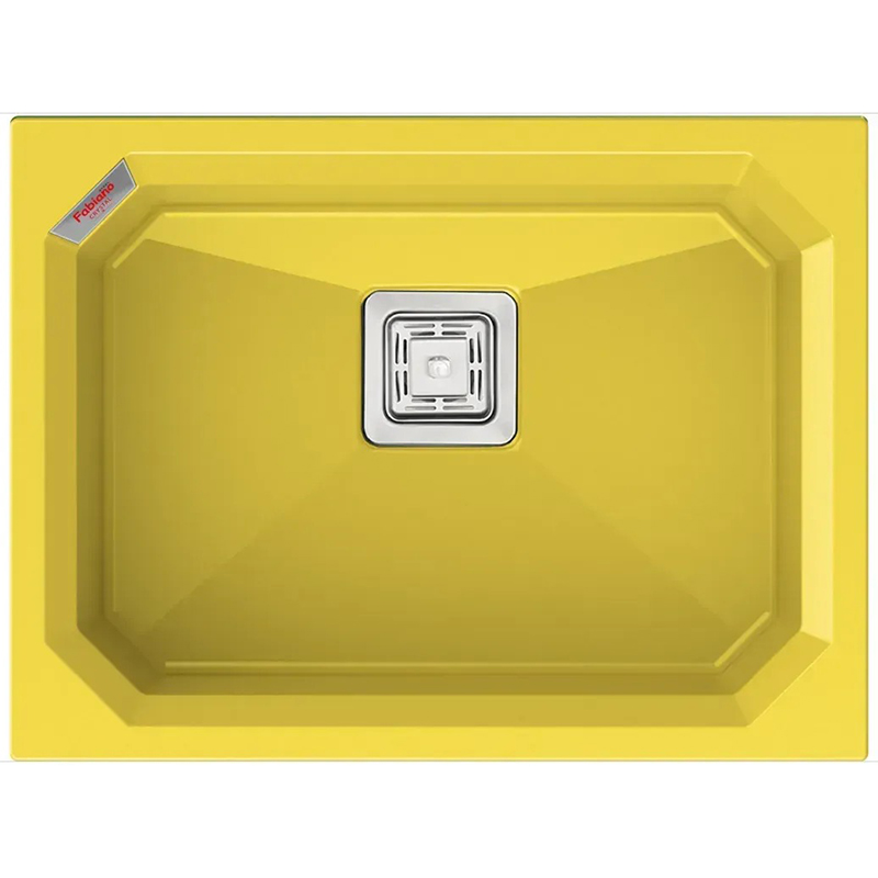 Гранітна мийка Fabiano Crystal 61x46 Yellow
