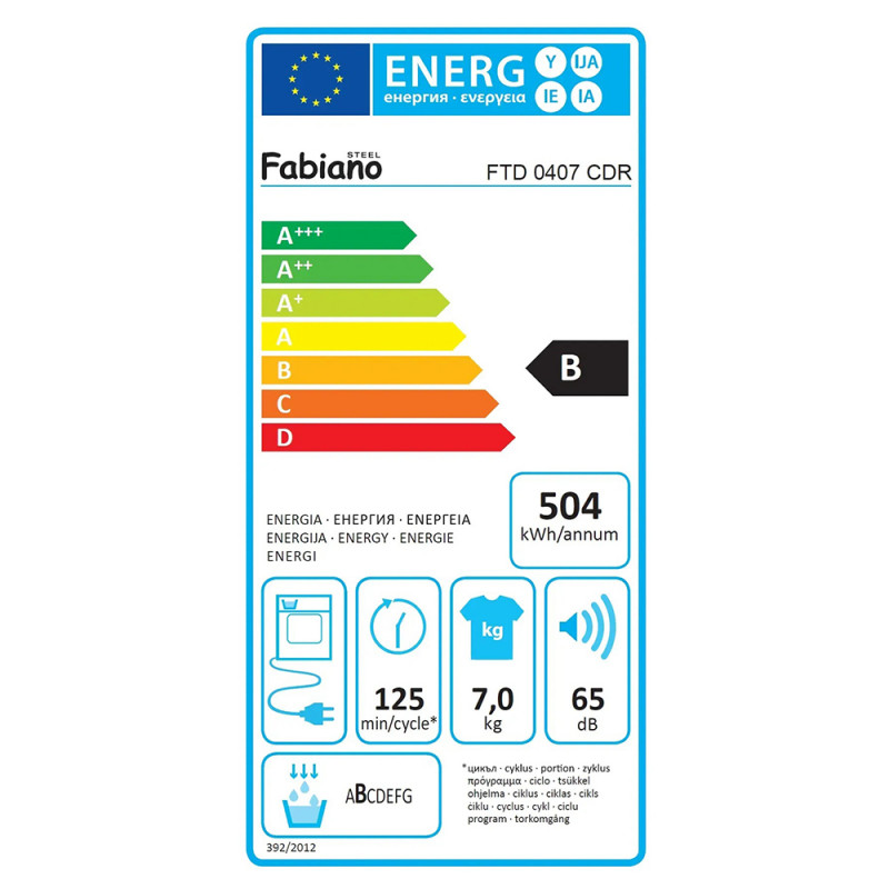 Сушильна машина Fabiano FTD 0407 CDR