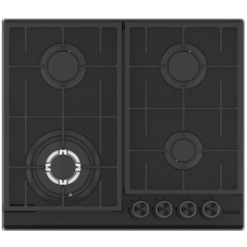 Газова варильна поверхня Fabiano FHG 8244 VGHT Diamond Black