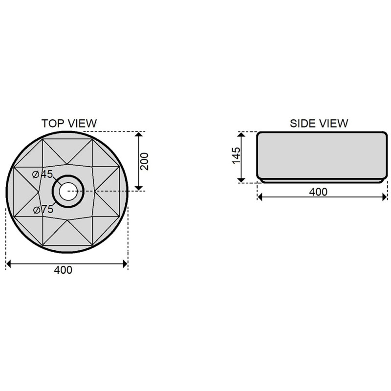 Умивальник Fabiano Laveo T405x405x145
