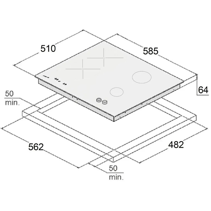 Комбінована варильна поверхня Fabiano FHGI 8234 ITC