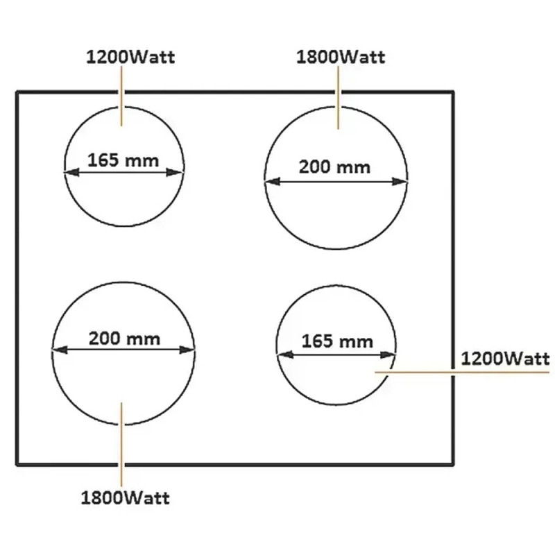 Електрична варильна поверхня Fabiano FVH 6760 Black