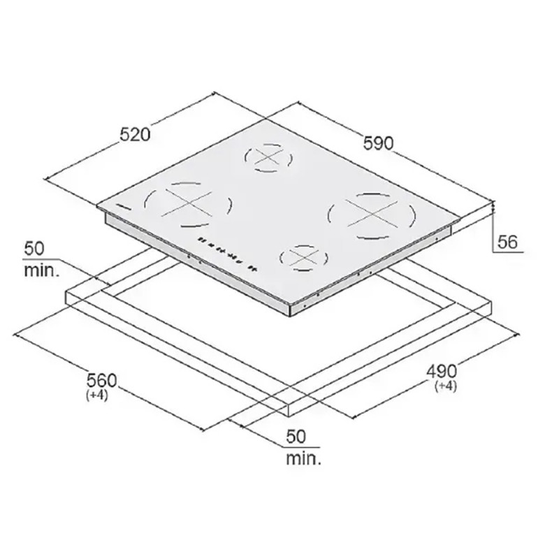 Електрична варильна поверхня Fabiano FVH 6760 Black