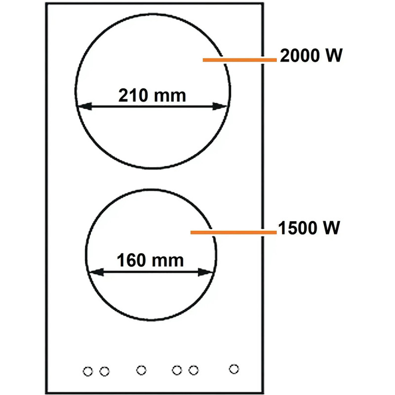Індукційна варильна поверхня Fabiano FIH 3350 Black