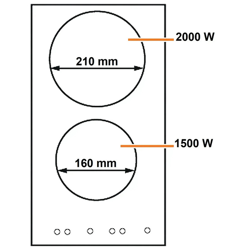 Індукційна варильна поверхня Fabiano SIH 322 INV Black