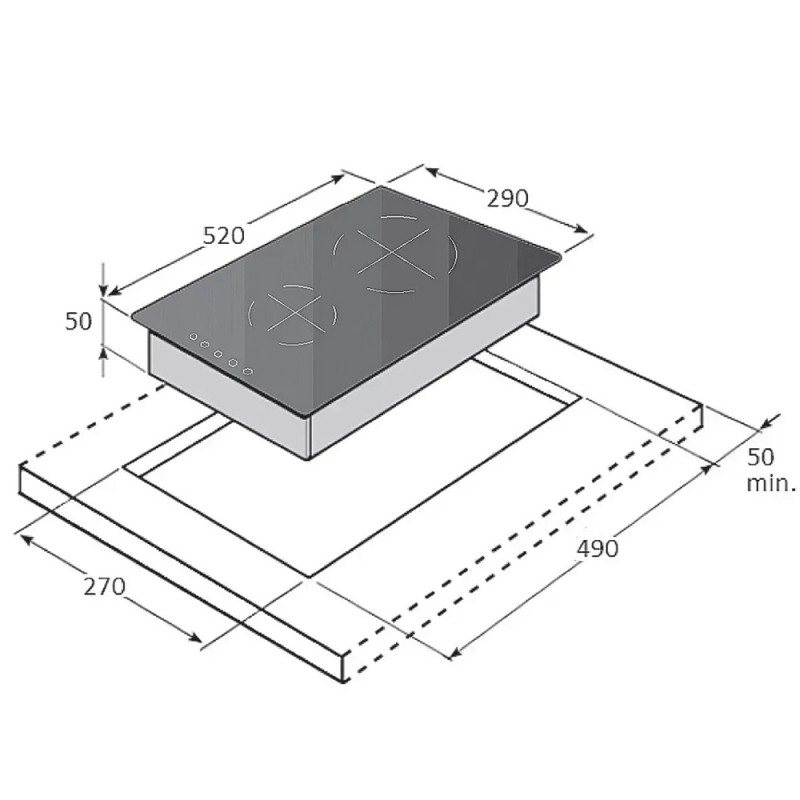 Індукційна варильна поверхня Fabiano SIH 322 INV Black