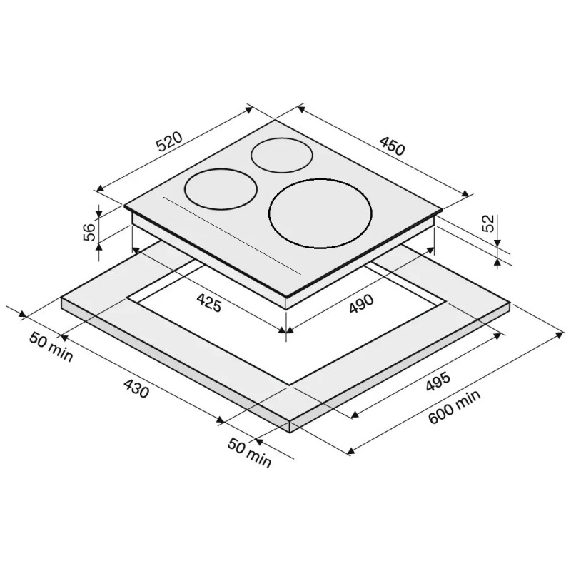 Індукційна варильна поверхня Fabiano SIH 540 iNV