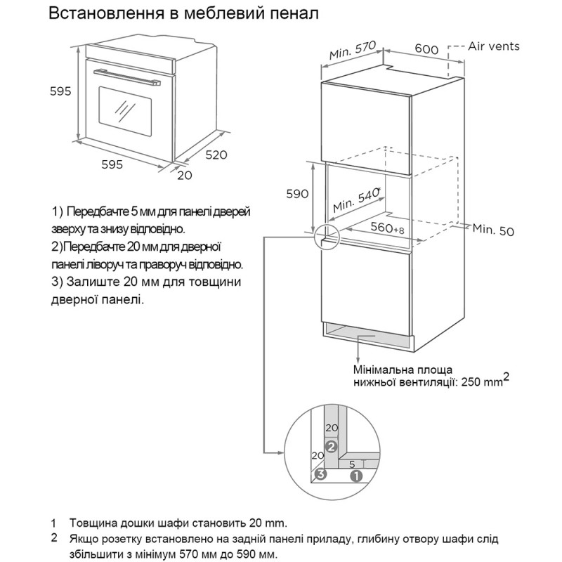 Духова шафа Fabiano FBO 250 Black