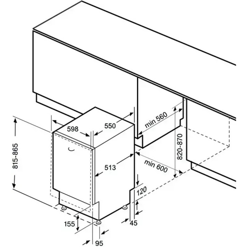 Посудомийна машина Fabiano FBDW 6614R