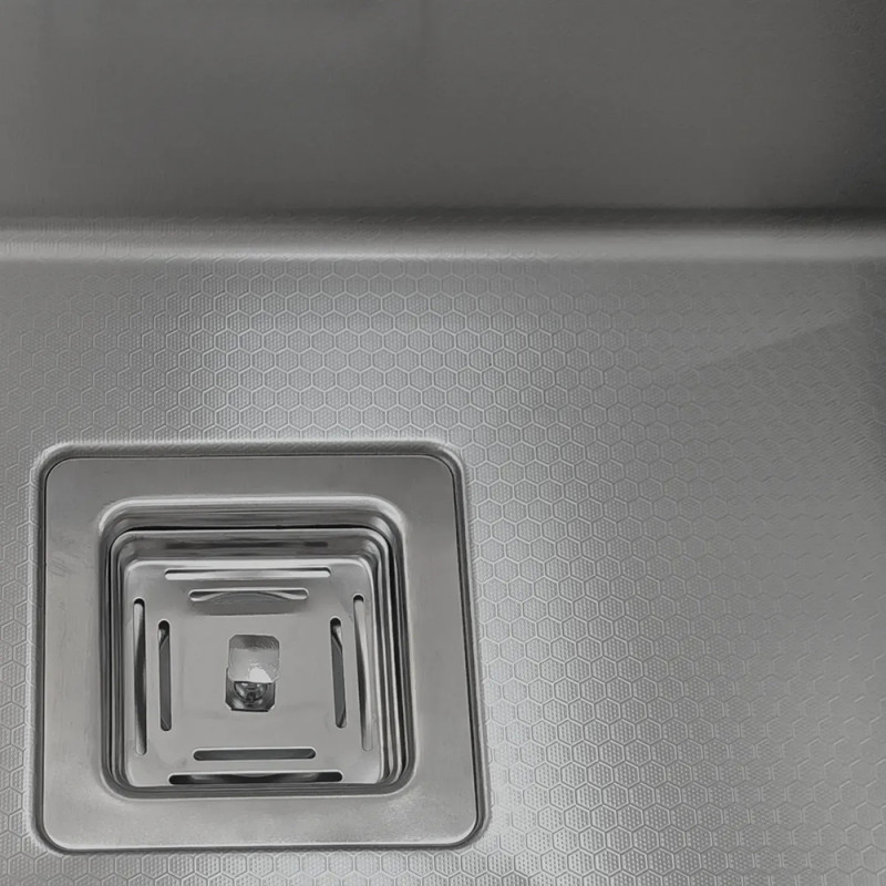 Нержавіюча кухонна мийка Fabiano Quadro Center 54 Celldecor