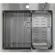 Нержавіюча кухонна мийка Fabiano TOP Center 57 Celldecor