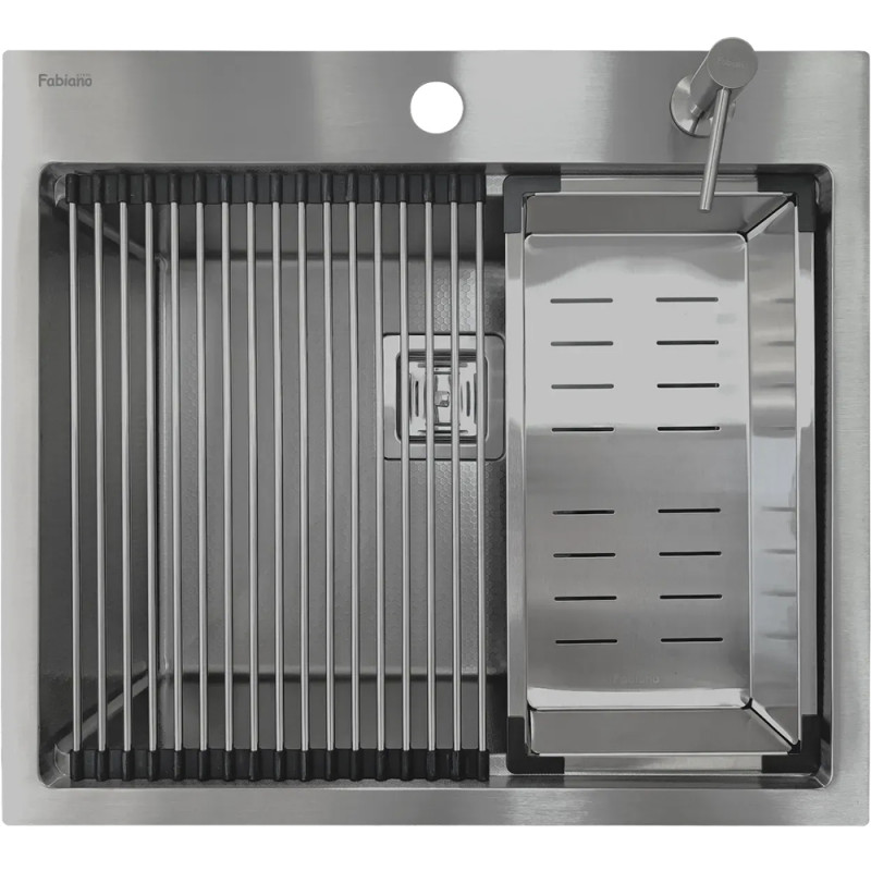 Нержавіюча кухонна мийка Fabiano TOP Center 57 Celldecor