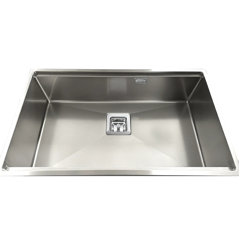 Нержавіюча кухонна мийка Fabiano Quadro Center 74 Celldecor