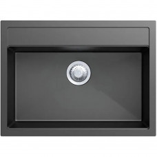 Гранітна мийка Fabiano Quadro 61x51 Titanium