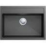 Гранітна мийка Fabiano Quadro 61x51 Titanium