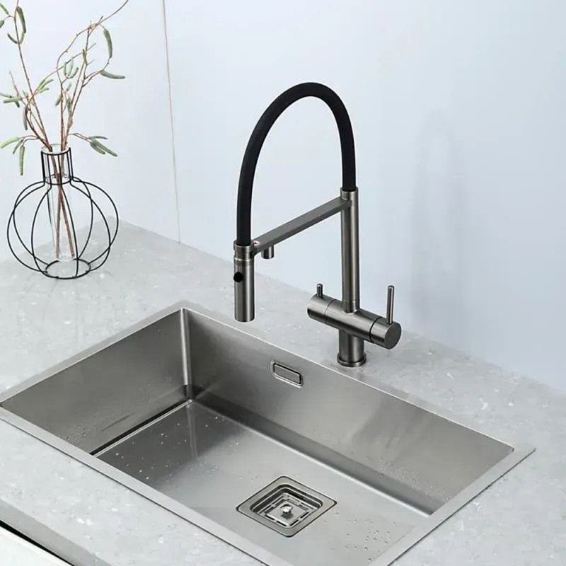 Кухонний змішувач Fabiano FKM 3130 Black Steel