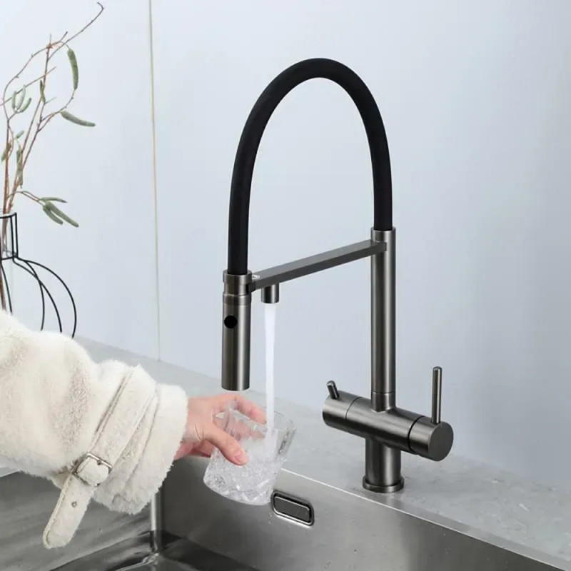 Кухонний змішувач Fabiano FKM 3130 Black Steel