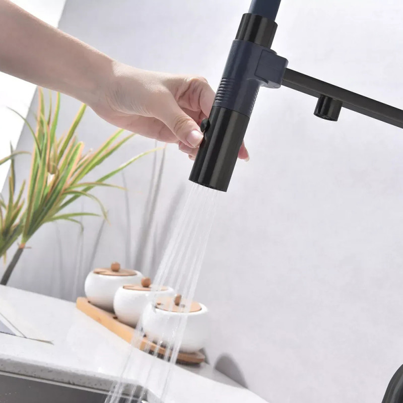 Кухонний змішувач Fabiano FKM 3129 Black Steel