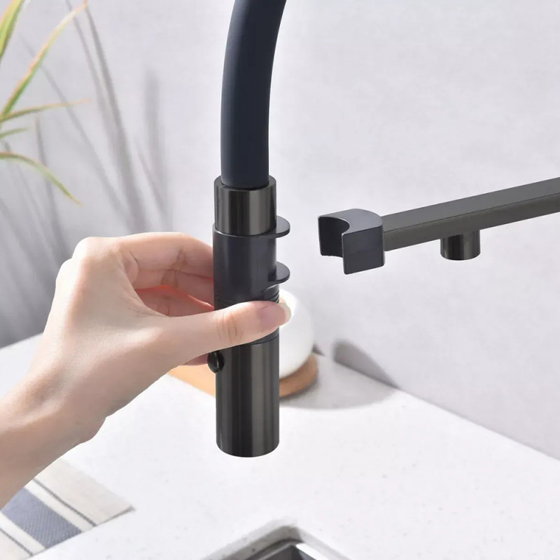 Кухонний змішувач Fabiano FKM 3129 Black Steel