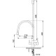 Кухонний змішувач Fabiano FKM 3126 SS Flex Inox
