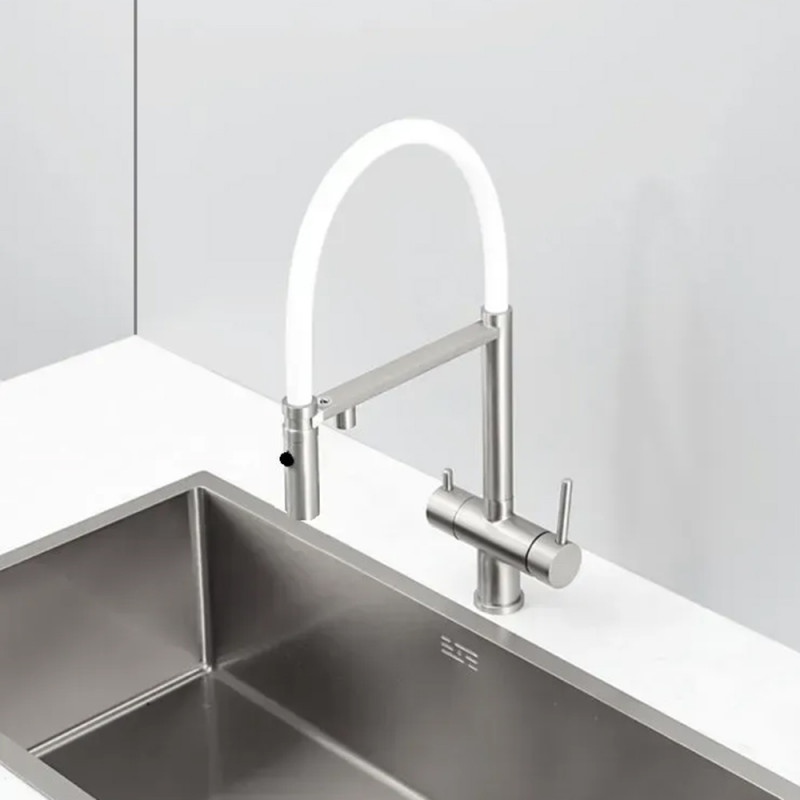 Кухонний змішувач Fabiano FKM 3130 Inox White