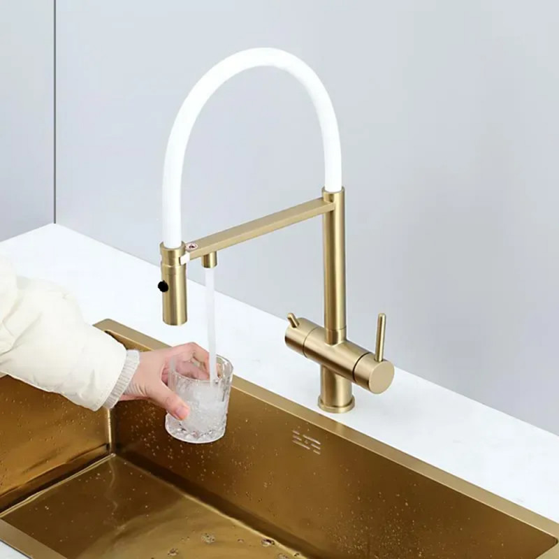 Кухонний змішувач Fabiano FKM 3130 Light Gold