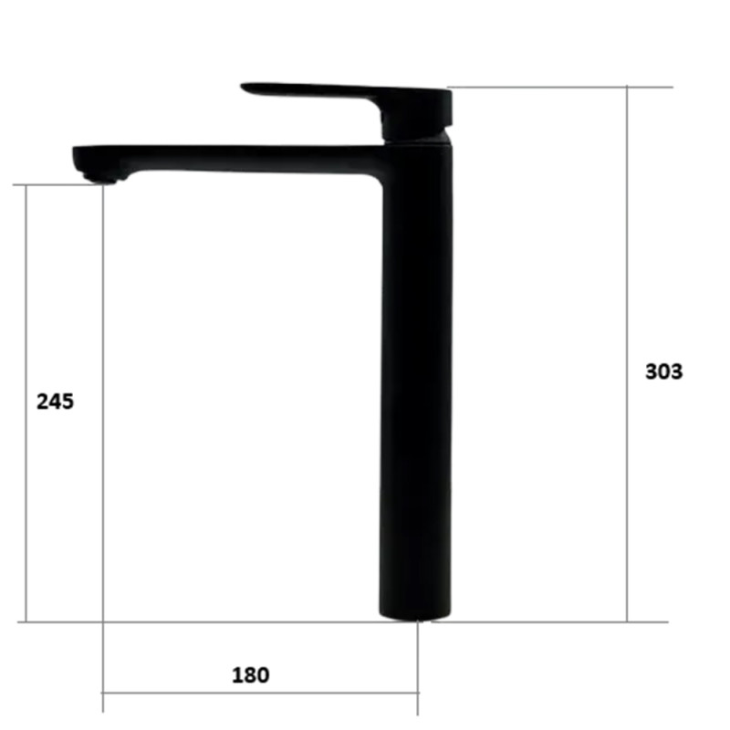 Змішувач для раковини Fabiano Modena 10201 Black