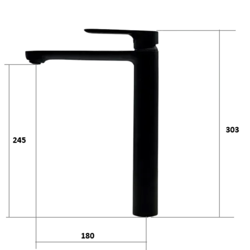 Змішувач для раковини Fabiano Modena 10202 Graphite