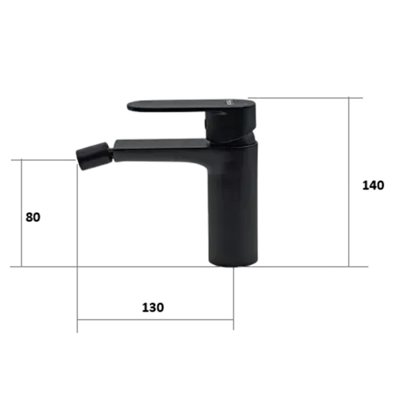 Змішувач для біде Modena 10301 Black