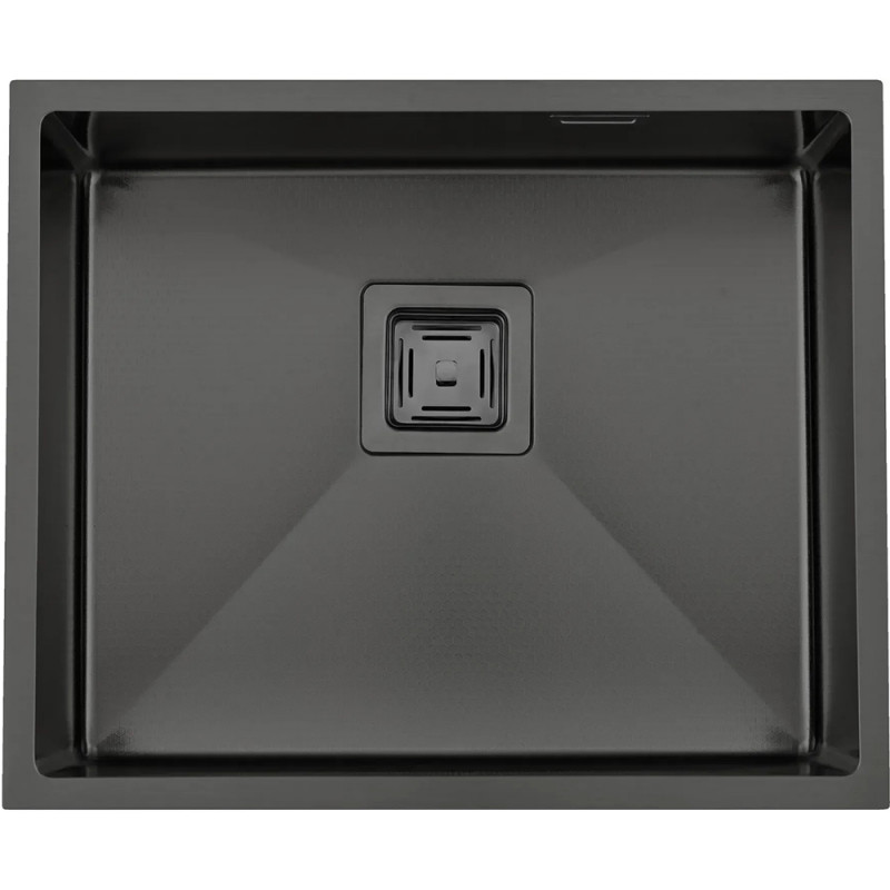 Нержавіюча кухонна мийка Fabiano Quadro 53 Celldecor Nano Graphite