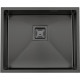 Нержавіюча кухонна мийка Fabiano Quadro 53 Celldecor Nano Graphite