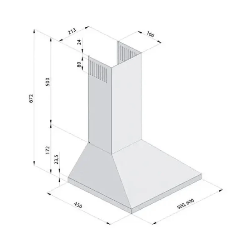 Купольна витяжка Fabiano Base 50 White
