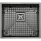 Нержавіюча кухонна мийка Fabiano Quadro 49 R10 Nano Graphite (49x44) 1,20 мм