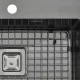 Нержавіюча кухонна мийка Fabiano TOP 56 Celldecor Nano Graphite